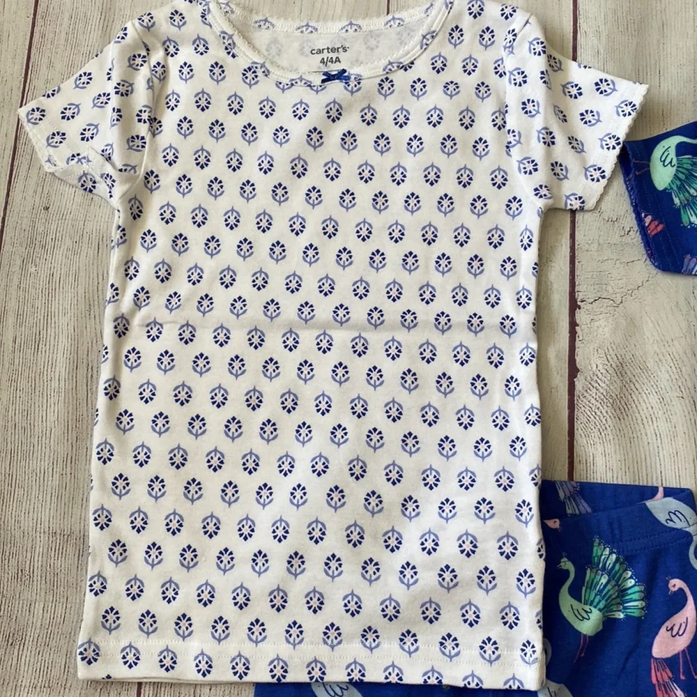 🦚 NWT Carter’s 4-Piece Pajamas Sets - size 4 🦚